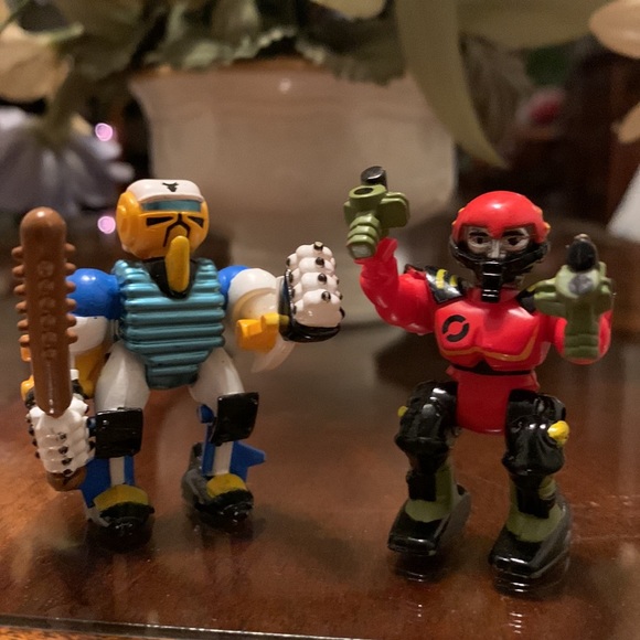 Vintage 1992 Zbots Micro Machines Malfactor & Homer Galoob Action Figure Z Bot - Picture 6 of 7